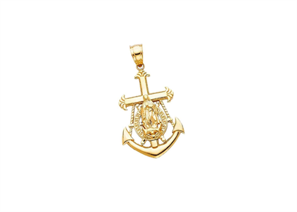 Fashionable Mother Mary Anchor Pendant